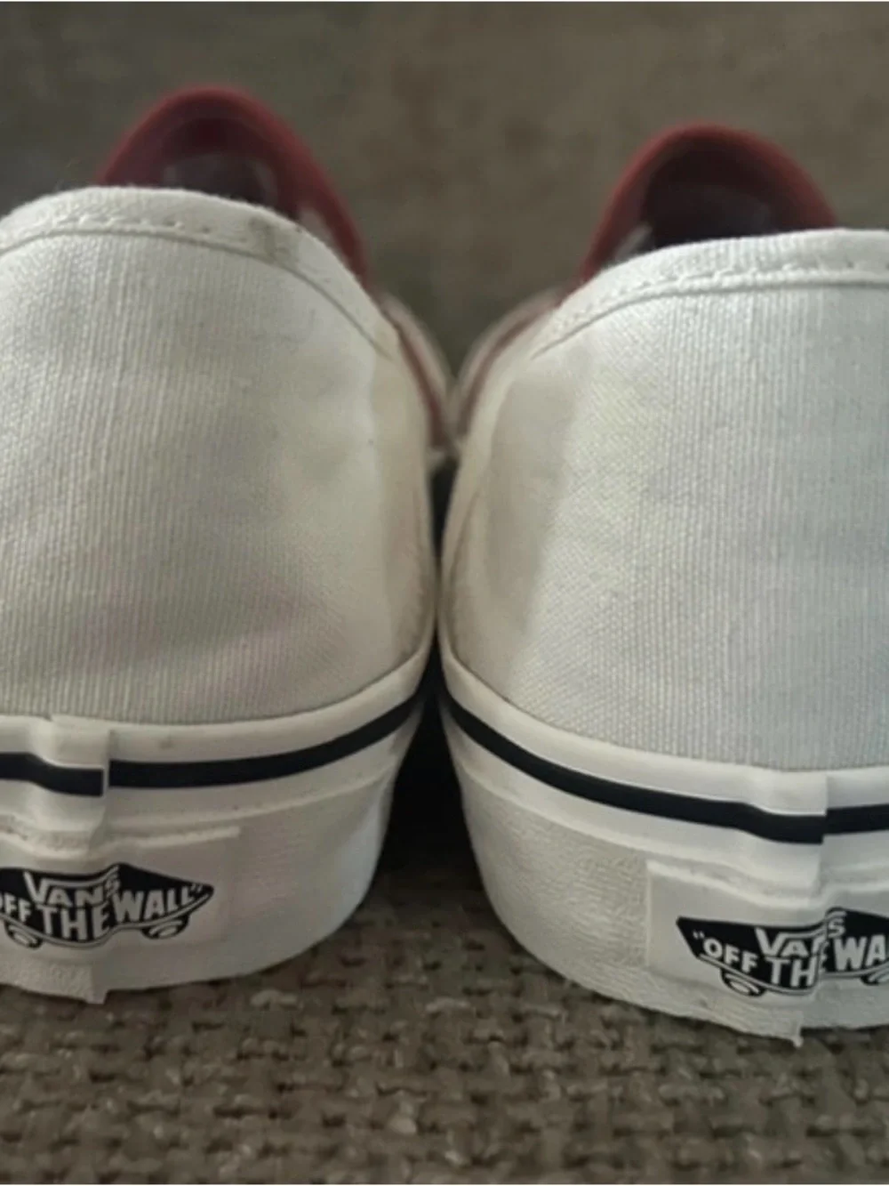Vans Low-Top Canvas Sneakers - Pink & White